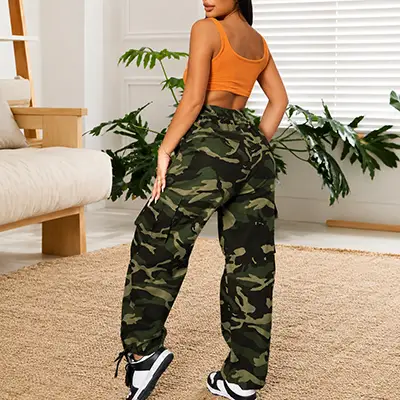 Elastic Waist Cargo Pants