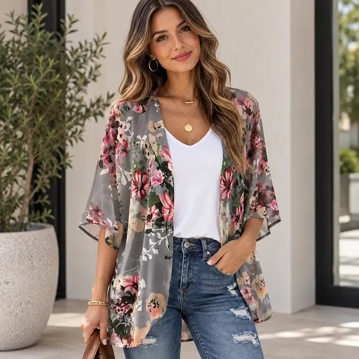 Floral Kimono Cardigan